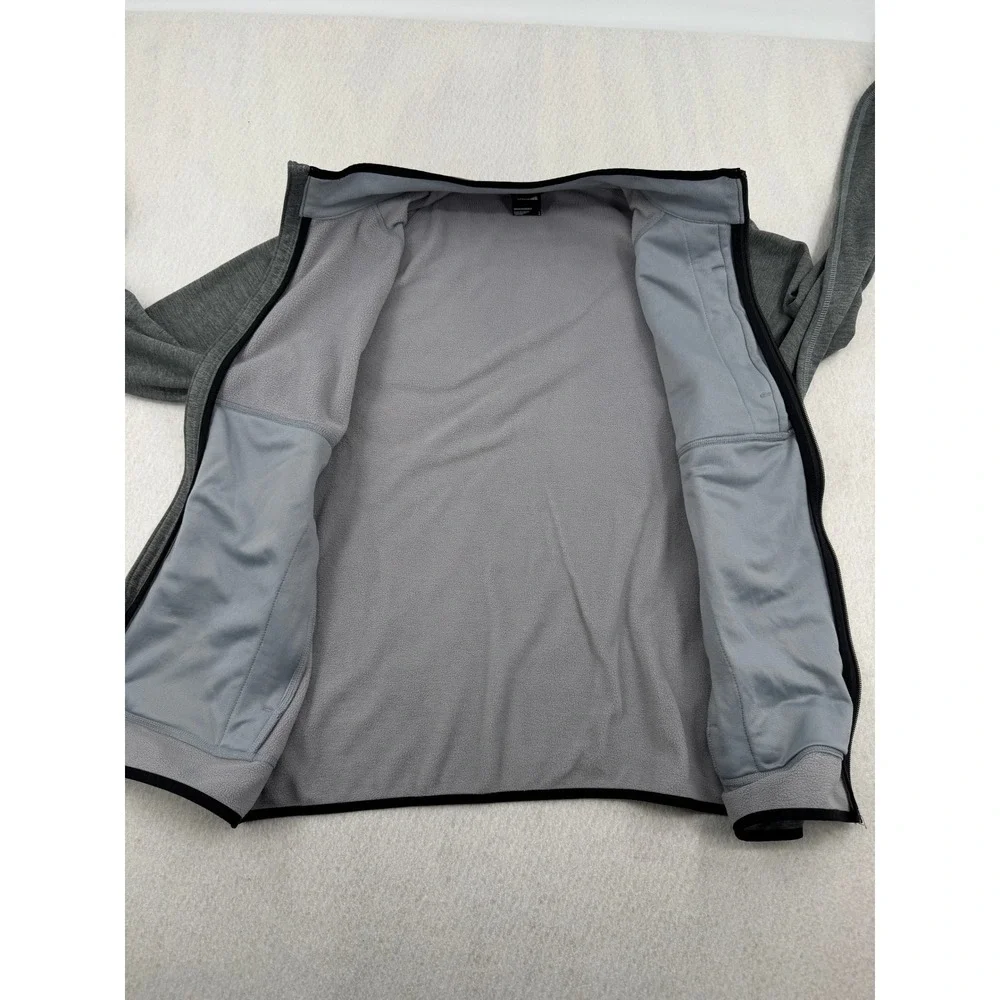 The North Face Mens L Canyonlands Full Zip Fleece Sweater Jacket Gray Outdoors